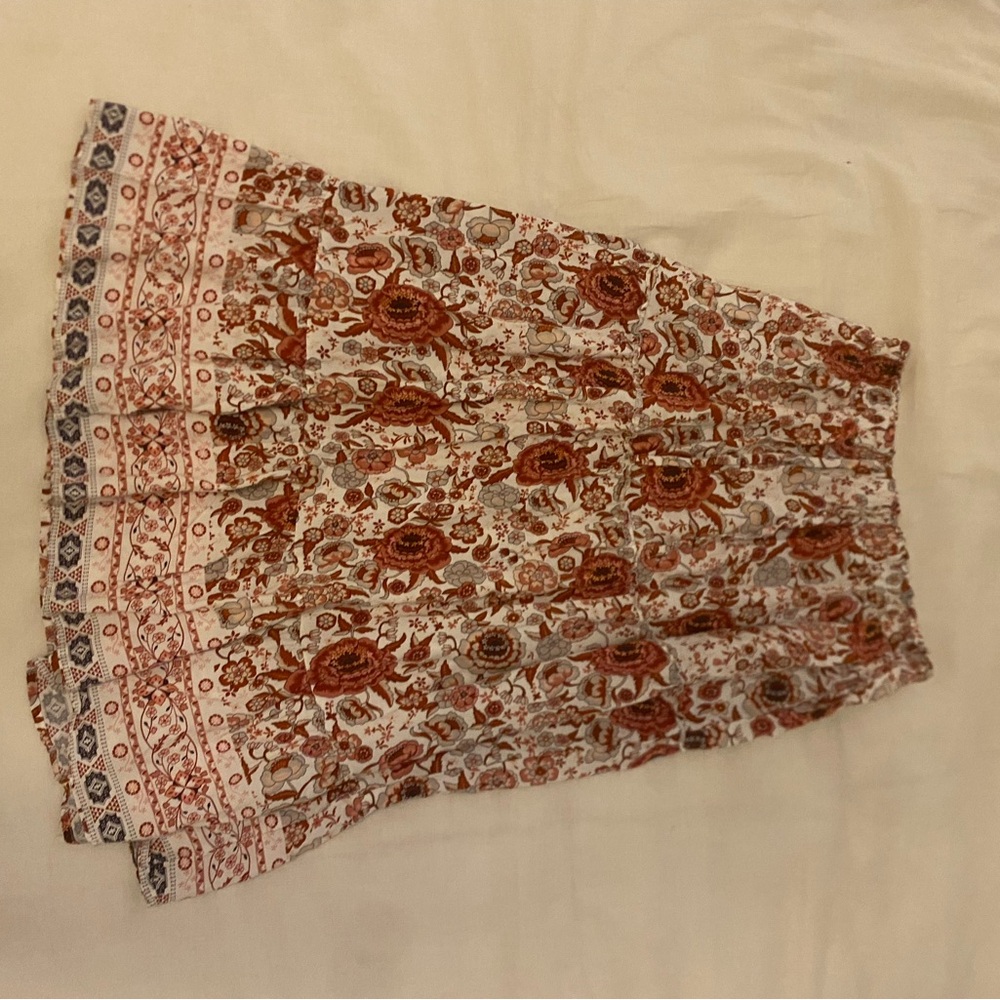 ME Makeover Essentials Red Knee-Length A-Line Skirt